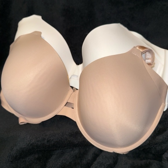Warner's Beige and White Back Smoothing Bra Duo Set of 2 - Picture 9 of 13